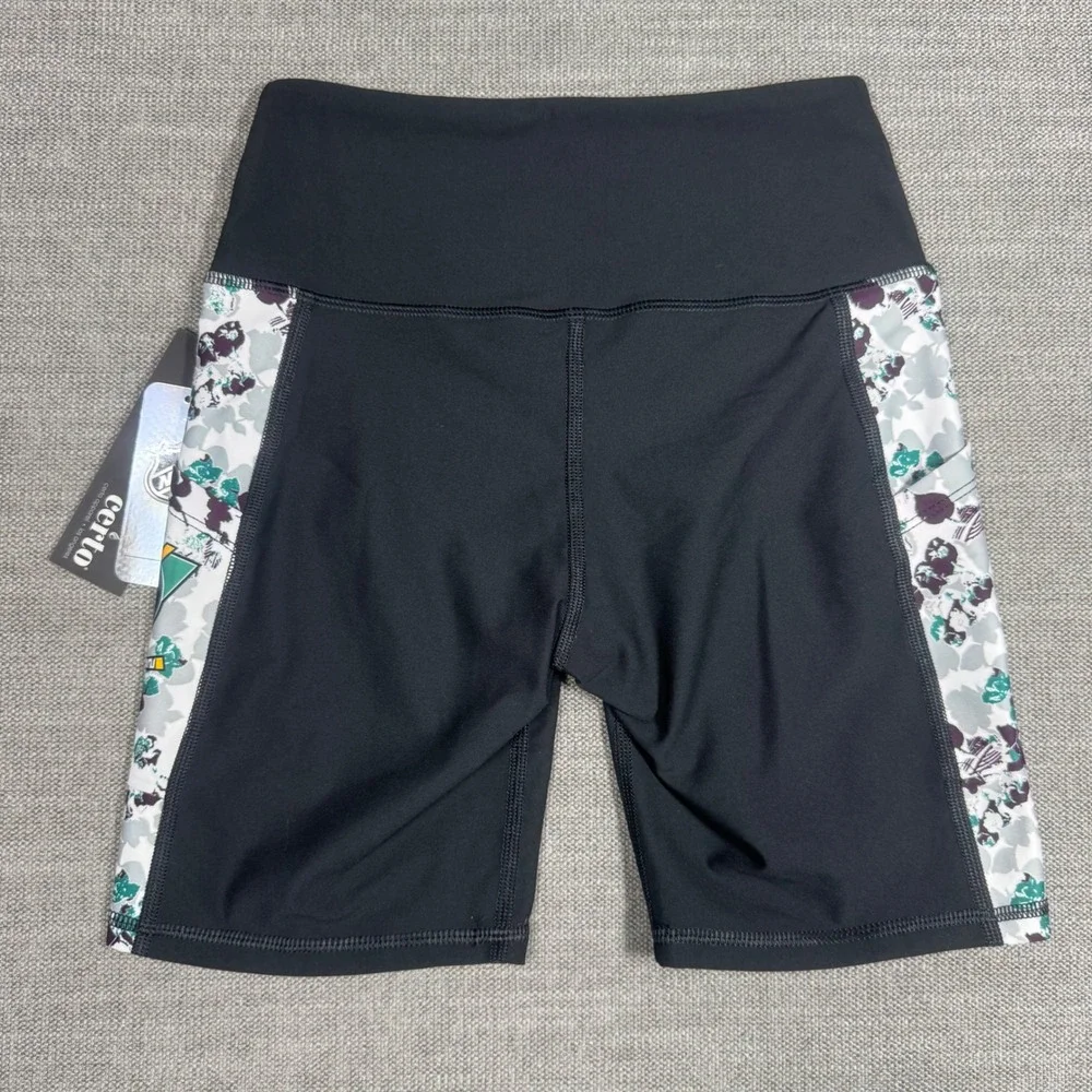 NWT Certa NHL Anaheim Ducks Bike Shorts Women's Small Mighty Ducks Athletic